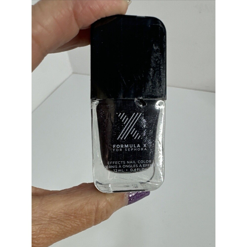 FORMULA X Sephora Nail Polish 0.4 Fl. Oz. New & SEALED Black Hole Shimmer Goth